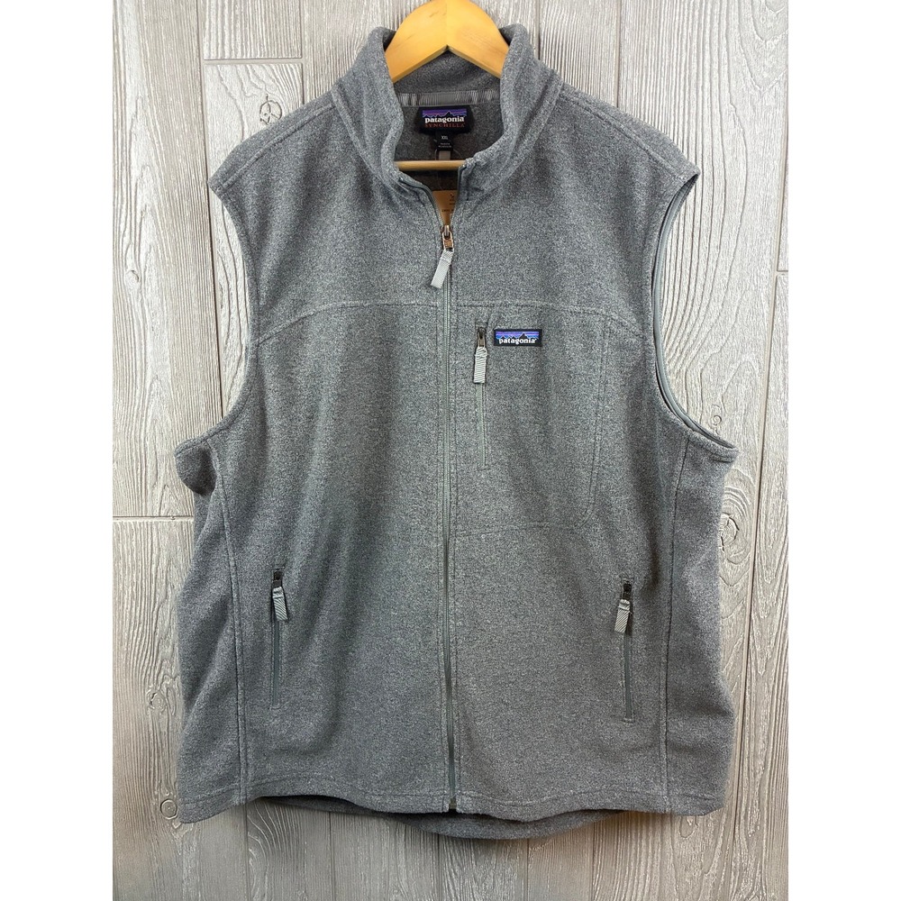 Patagonia Synchilla Fleece Vest Mens 2XL Gray Full Zip 23010SP20 Outdoor Hiking